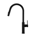 Black Pull Out Kitchen Sink Mixer Tap Swivel Spout Brass Hot Cold