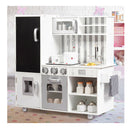 Large Wooden Kids Play Kitchen Set Toy