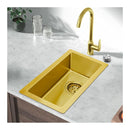 Kitchen Sink Countertop Drain Control Bar Single Bowl