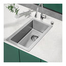 Kitchen Sink Countertop Drain Control Bar Single Bowl