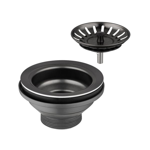 Kitchen Sink Drainer Waste Plug Strainer 304 Stainless Steel