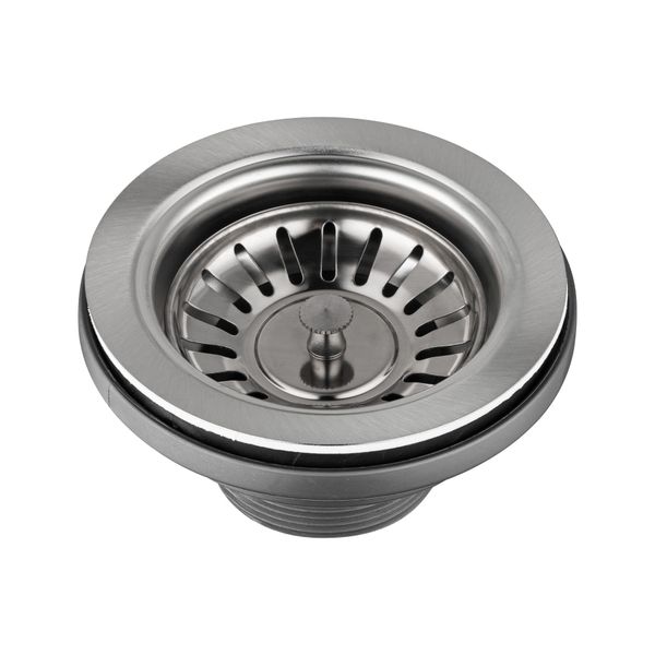 Kitchen Sink Drainer Waste Plug Strainer 304 Stainless Steel