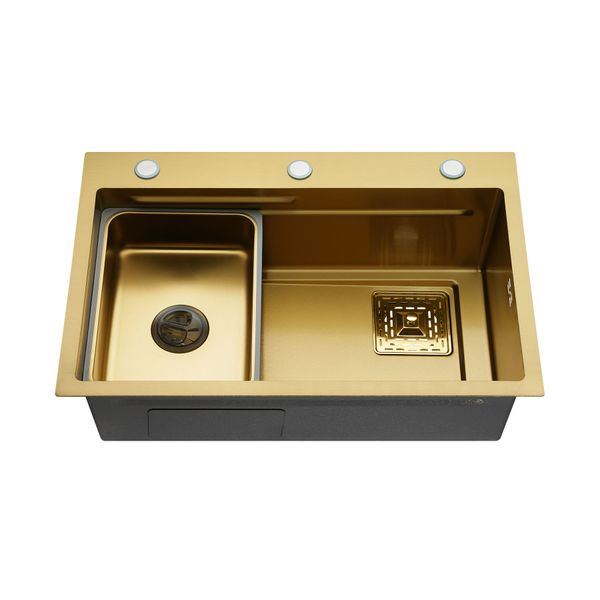 Kitchen Sink Stainless Steel Smart Drainage Single Bowl