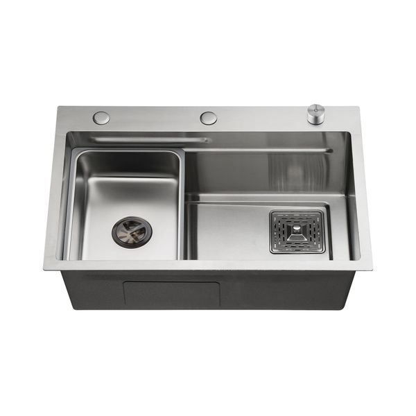 Kitchen Sink Stainless Steel Smart Drainage Single Bowl