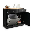 Kitchen Trash Can With Adjustable Shelf For Kitchen