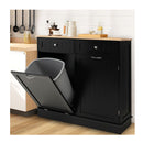 Kitchen Trash Can With Adjustable Shelf For Kitchen
