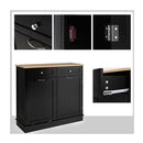 Kitchen Trash Can With Adjustable Shelf For Kitchen