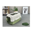 Small Dog Cat Rabbit Crate Pet Kitten Carrier Parrot Cage Green