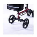 Knee Scooter Walker Dual Brakes Bag Broken Leg Ankle Foot Mobility Red