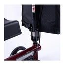 Knee Scooter Walker Dual Brakes Bag Broken Leg Ankle Foot Mobility Red