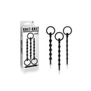 Knot Knot Black Urethral Sounding Kit 3 Piece Set