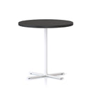 Koala Side And Coffee Table Black Top White Base 600Mm Dia X 587Mm H