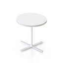 Koala Side And Coffee Table White Top White Base 500Mm Dia X 457Mm H