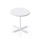 Koala Side And Coffee Table White Top White Base 500Mm Dia X 587Mm H