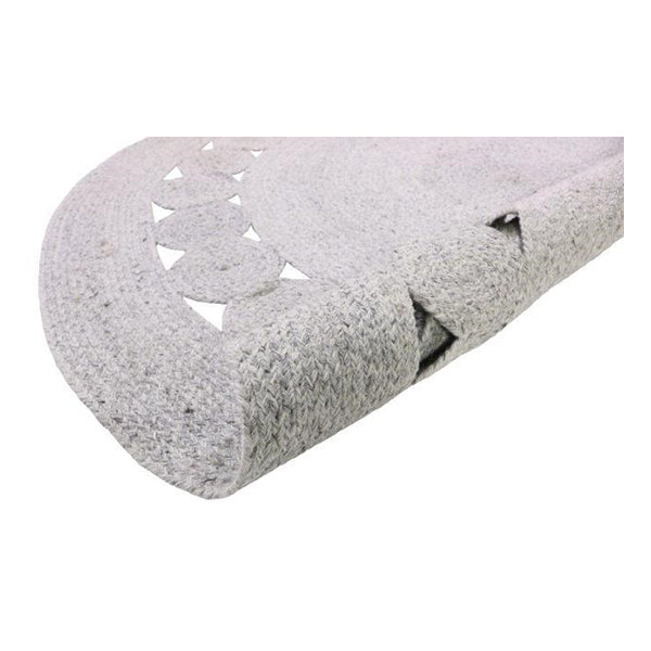 Kristi Cool Funky Round Blue Grey Rug 100Cm
