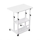 Laptop Desk Height Adjustable Mobile Workstation Computer Desks 60CM White