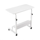 Laptop Desk Portable Sit Stand Desks Height Adjustable Workstation 80CM White
