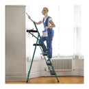 4 Step Ladder Folding Portable Anti Slip Steel Step Stool