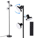 RGB Floor Lamp LED with 3 Swivel Lights Color Changing Lamp with Remote Stepless Dimmable
