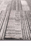 Coral Echo Grey Geometric Rug