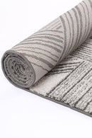 Dawn Echo Grey Geometric Rug