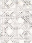 Ember Echo Grey Geometric Rug