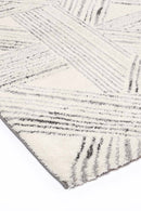Ember Echo Grey Geometric Rug