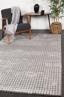 Evergreen Echo Grey Geometric Rug