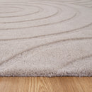 Fern Echo Beige Wool Rug