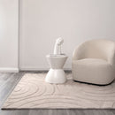 Fern Echo Beige Wool Rug