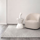 Indigo Echo Grey Wool Rug