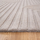 Ivory Echo Beige Wool Rug