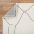 Linden Echo Cream Grey Wool Rug