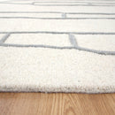 Linden Echo Cream Grey Wool Rug