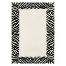 Pearl Echo Black White Wool Rug