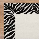 Pearl Echo Black White Wool Rug