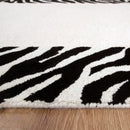 Pearl Echo Black White Wool Rug