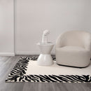 Pearl Echo Black White Wool Rug