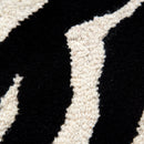 Pearl Echo Black White Wool Rug