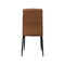 2X Leathaire Kitchen Dining Chairs In Brown