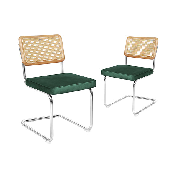 2X Rattan Dining Chairs