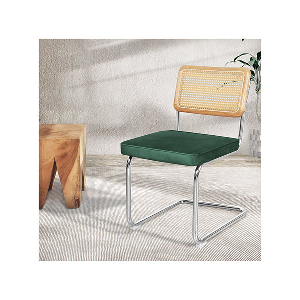 2X Rattan Dining Chairs