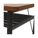 4 To 6 Seater Dining Table With Storage Shelf In Brown