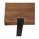 Industrial Wooden Dining Table In Brown
