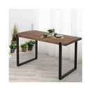 Industrial Wooden Dining Table In Brown