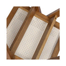 Wicker Dining Armchair In Walnut