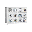 Storage Cabinet Chest With 6 Drawers In White