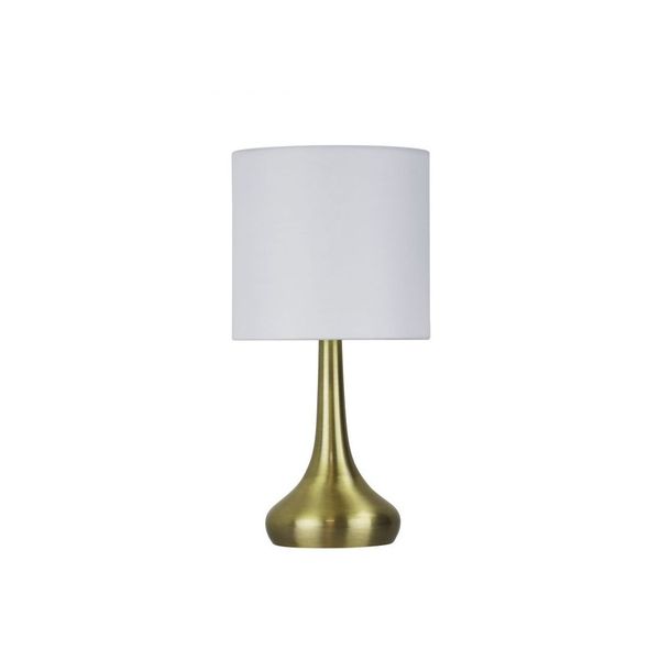 Lola Touch Lamp In Antique Brass Finish