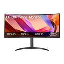 LG 34 Inches Ultrawide Qhd Monitor 100Hz Hdr10