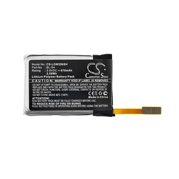 Cameron Sino Cs Lgw200Sh 670Mah Replacement Battery For Lg